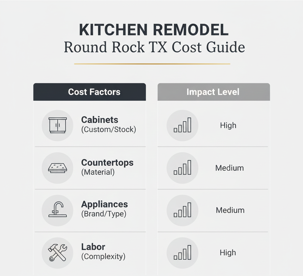 Kitchen Remodel in Round Rock TX Cost Guide