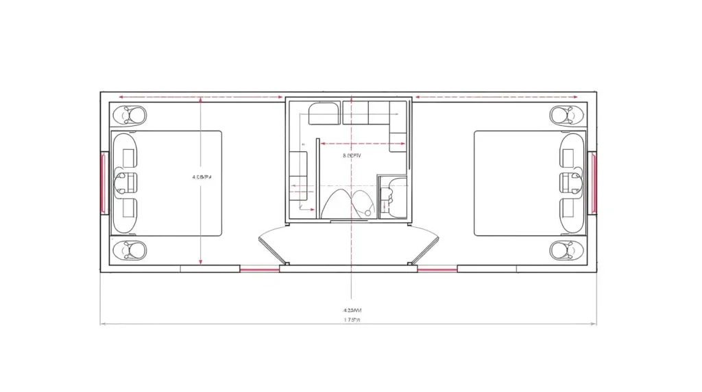 Jack and Jill Bathroom Floor Plan Design