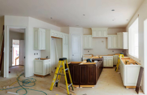 A spacious kitchen remodel in Austin, featuring light-colored cabinets and ample natural light, making it the perfect setting for any family cook.