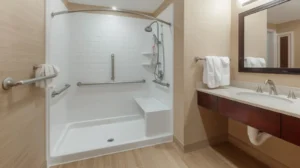 Wheelchair Accessible Bathroom Remodeling with Vanities
